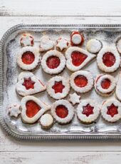 Cinnamon & Orange Jam Linzer Cookies